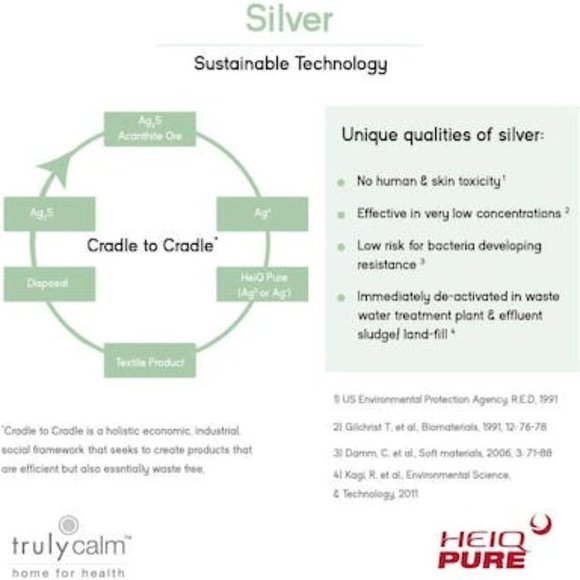 TRULY Calm Antimicrobial 3 Piece Duvet Set, Full/Queen Bedding - Picture 7 of 10